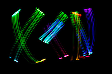Freezelight on a black background. isolated inscription.
