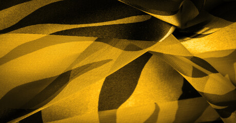 Texture. Background. Template. silk fabric in abstract yellow co