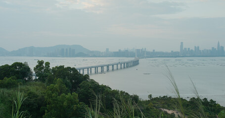 Obraz premium Hong Kong Shenzhen Western Corridor