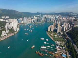 Fototapeta na wymiar Hong Kong boat factory