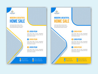 Home Sale Business Flyer Design Template, Business Cover Design, Brochure Design Template