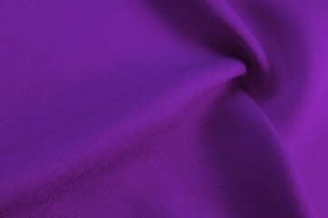 Plakat lilac fabric, twill. Thin fabric with diagonal weaving of threads. From Latin and French, the name of the material is translated Texture