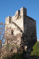 Fototapeta na wymiar antalya kaleiçi ve saat kulesi 