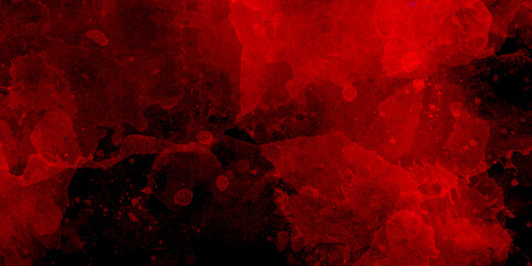 Red background with scratches and Old red scratched wall, grungy background or texture. Scary red wall for background. red wall scratches - obrazy, fototapety, plakaty