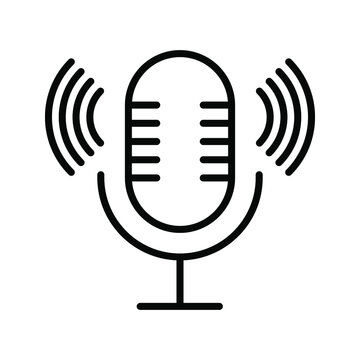 Microphone vector icon, Web design icon. Voice vector icon, Record. Microphone, recording Studio Symbol color editabel 