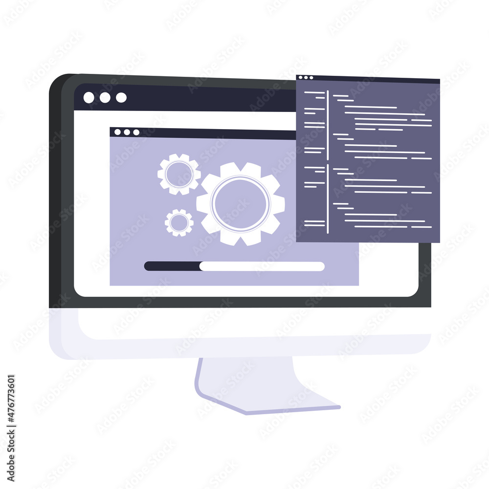 Poster developing web in desktop