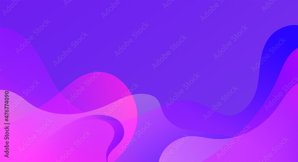 Poster Vector abstract colorful flowing wave lines background.