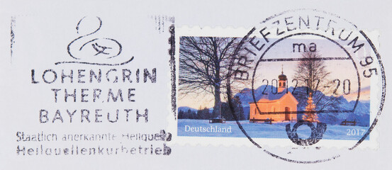 briefmarke stamp vintage retro alt old gestempelt used frankiert cancel papier paper winter...