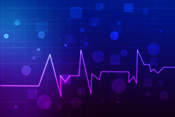 Cardiogram - 2D rendering illustration concept