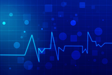 Cardiogram - 2D rendering illustration concept