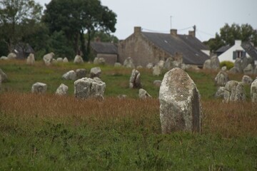 stone cross in the field