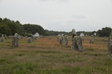 stone cross in the field