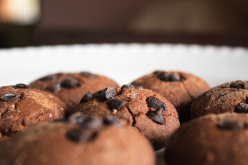 Christmas baked cookies on a plate