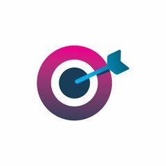 circle arrow target logo design