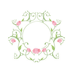 elegant roses frame