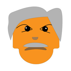 illustration design of cartoons characters face with some various facial expression and hair style