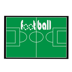 design illustration of football field with some concept design 
