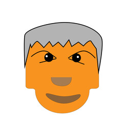 illustration design of cartoons characters face with some various facial expression and hair style