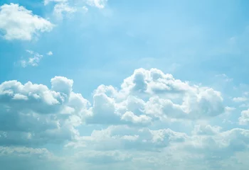 Fotobehang blue sky and clouds © 태원 김