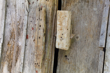 Madeira antiga em uma casa no Brasil