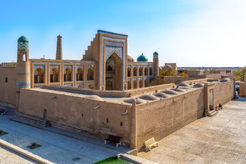 Uzbekistan, city of Khiva, the famous Madrassah Mohammed Amin Khan.