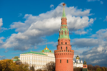 Kind to the Moscow Kremlin, Grand Kremlin Palace and Vodovzvodnaya (Sviblova) Tower