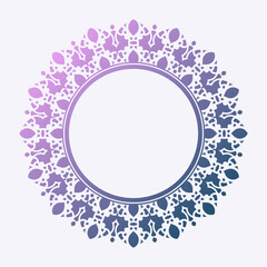 colorful decorative ornament frame background