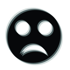 Glitch distorted geometric shape . Blurred emoji .Minimal art design . Noise destroyed emoticon logo . Trendy defect error shapes . Glitched frame .Broken effect .vector 