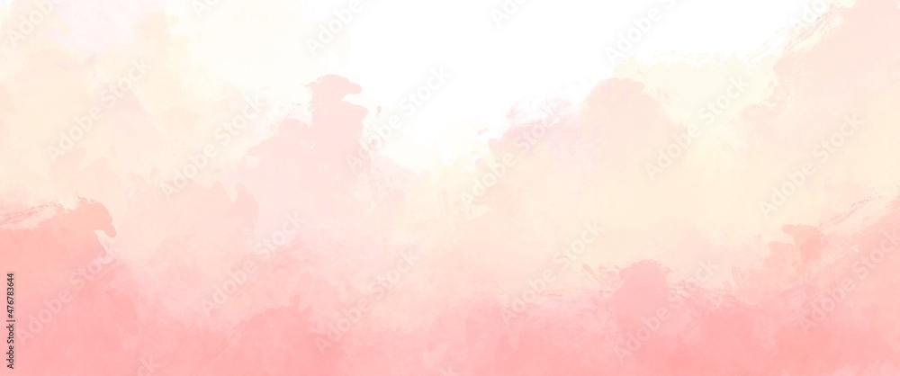 Wall mural The pink watercolor backgrounds white. Used as a background in weddings and other tasks.