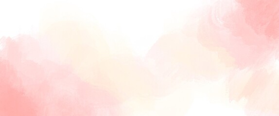 The pink watercolor backgrounds white. Used as a background in weddings and other tasks. - obrazy, fototapety, plakaty