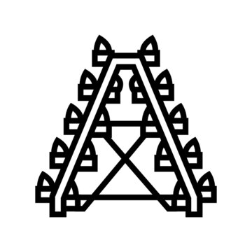 recommend clip art: hydroponic farm machinery equipment line icon vector. hydroponic farm machinery equipment sign. isolated contour symbol black illustration