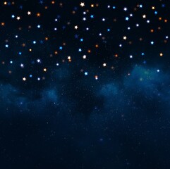 3d render illustration, Amazing and unique picture of starry sky