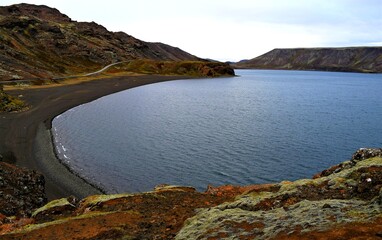 Kleifarvatn lake in Iceland 