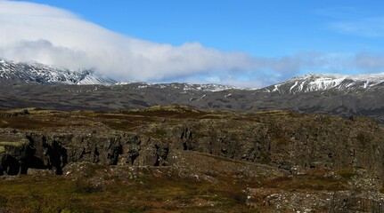 Mountains in Thinfvellir National Park 