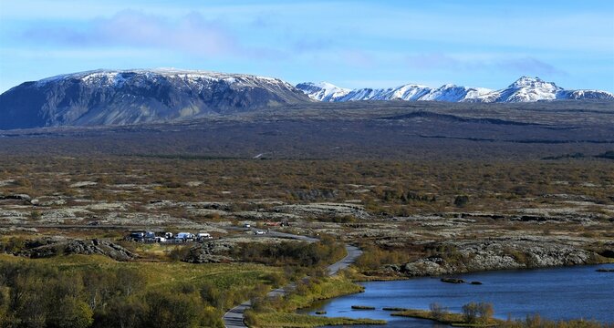 Scenery in Thinfvellir National Park 