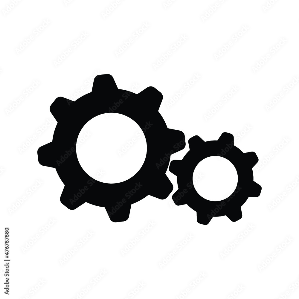 Poster setting gear vector icon design template.gear vector icon. setting gear vector icon. setting gear ve