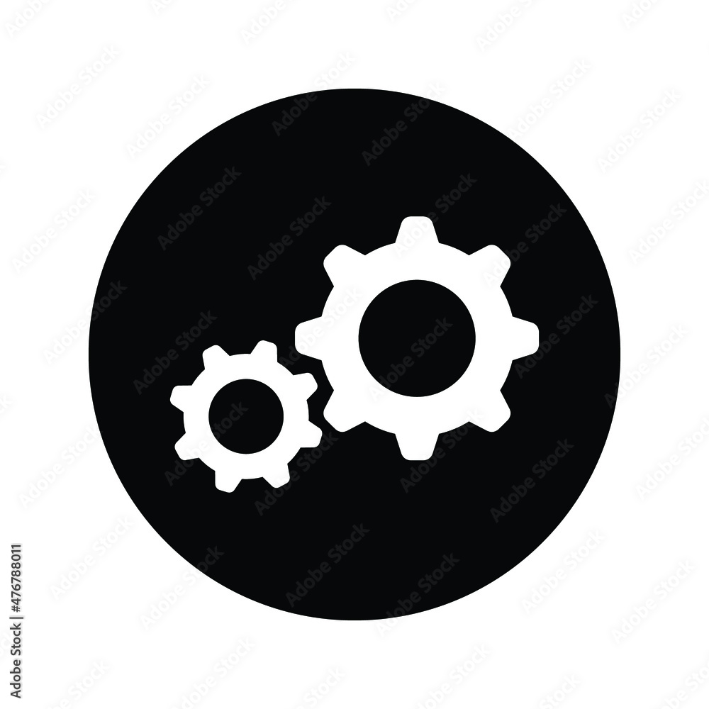 Poster setting gear vector icon design template.gear vector icon. setting gear vector icon. setting gear ve