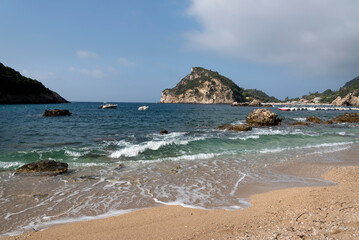 Coast of the island of Greece.