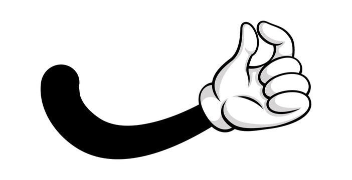 Snap of fingers cartoon comic gesture icon. Vector hand gesture finger click, success snapping and snap, magic sound idea illustration
