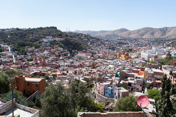 Fototapeta na wymiar Ciudad y estado de Guanajuato, pais de Mexico o Mejico
