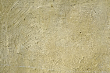 Wall plastered with plaster putty