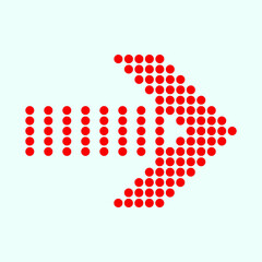 Red arrow icon vector EPS- 10