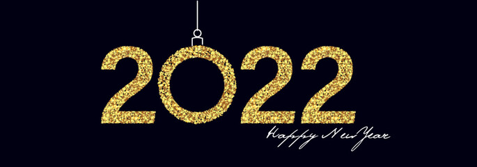 Fototapeta na wymiar New Year banner with numbers
