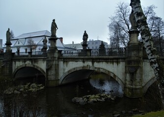 Obraz premium old Czech bridge