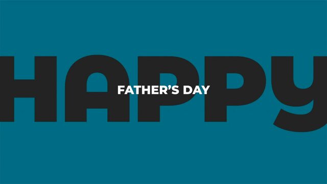 Father Day on fashion dark navy color, motion holidays and promo style background