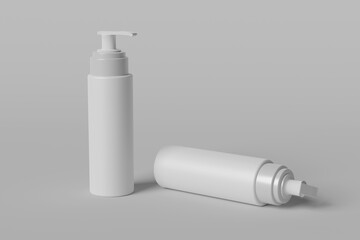 white spray bottle