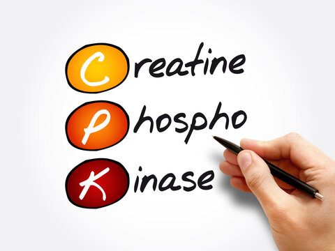 CPK - creatine phosphokinase acronym, medical concept background