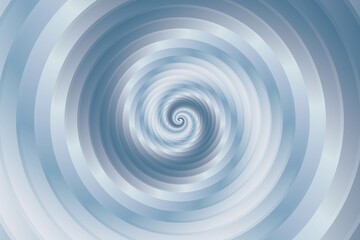 Abstract gray and blue steel surface Spiral Or Swirl 3d style Fibonacci spiral background. Vector illustration.