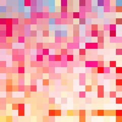 Abstract colorful mosaic background. Squares random pattern pixel art. Vector illustration.