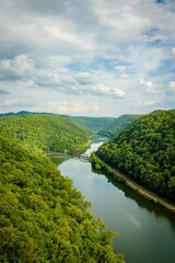 View of the New River Gorge from Hawks Nest State Park, West Virginia